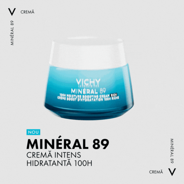 Crema intens hidratanta pentru ten uscat Mineral 89, 50 ml, Vichy